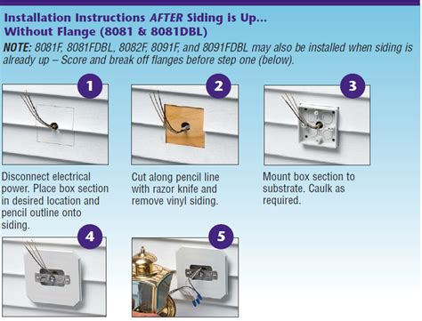 how to mount an electrical box to vinyl siding|vinyl siding outlet box lowe's.